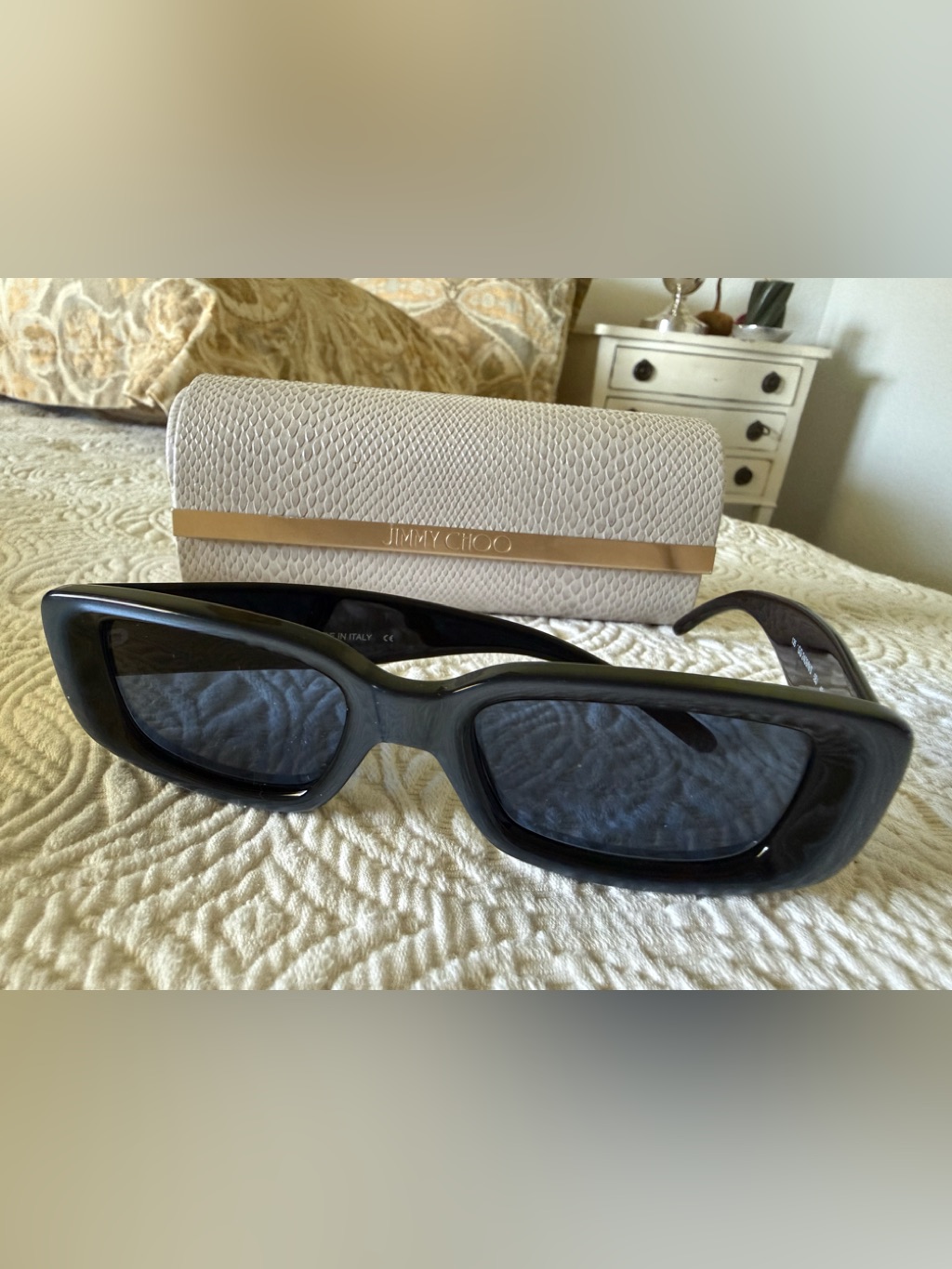 Gucci Rectangular Dark Blue Sunglasses Dark Blue Lens. Vintage. Y2k